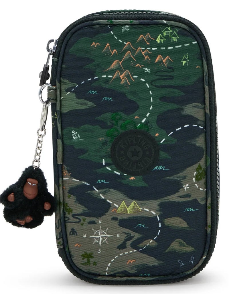 kipling 50 Pens Medium Unisex Pencase - Camo Treasure - Image 1